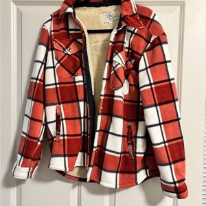 Red and White Plaid Jacket
